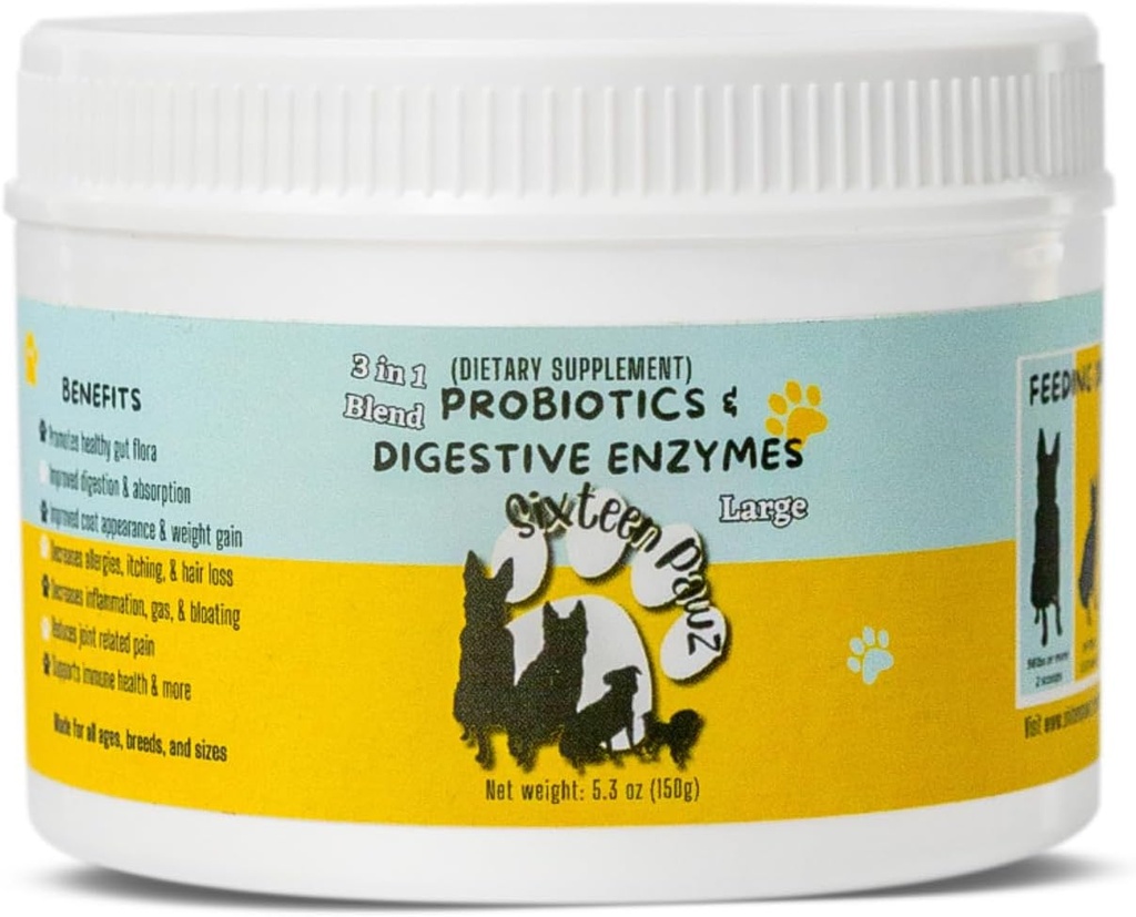 Probiotics, Prebiotics, & Digestive Enzymes for Dogs