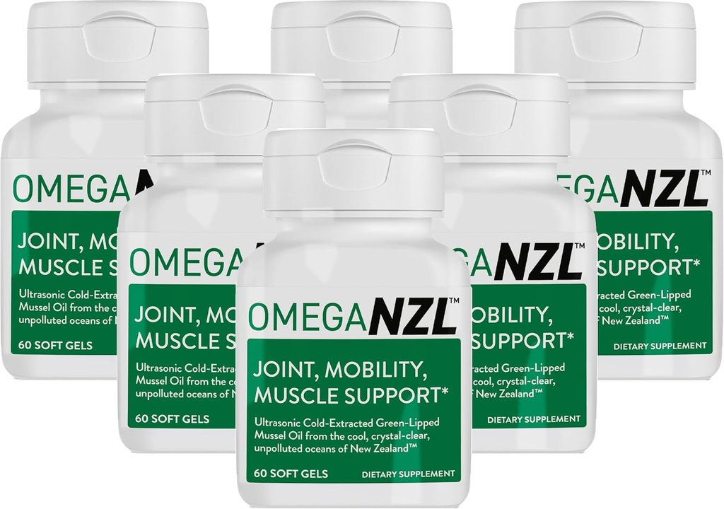 Original Omega-3 κοινό συμπλήρωμα υποστήριξης, καλύτερη φυσική ανακούφιση των μυών, πράσινο-Liped λάδι μύδια, 360 Softgels, χωρίς ψαρική επίγευση