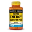 MASON NATURAL Super Energy, Made with Guarana, Panax Ginseng & Kola Nut for Optimal Performance & Energy, 30 Day Supply