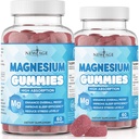 Μαγνήσιο Gummies - Καταπραϋντικό Anti-Stress Gummies, συμπλήρωμα μαγνησίου για ενήλικες και παιδιά, Vegan, Ζελατίνη-ελεύθερος, Γλουτένη-ελεύθερος, μη-GMO, Delicious Natural Raspberry Flavor- 120 Count - by New Age