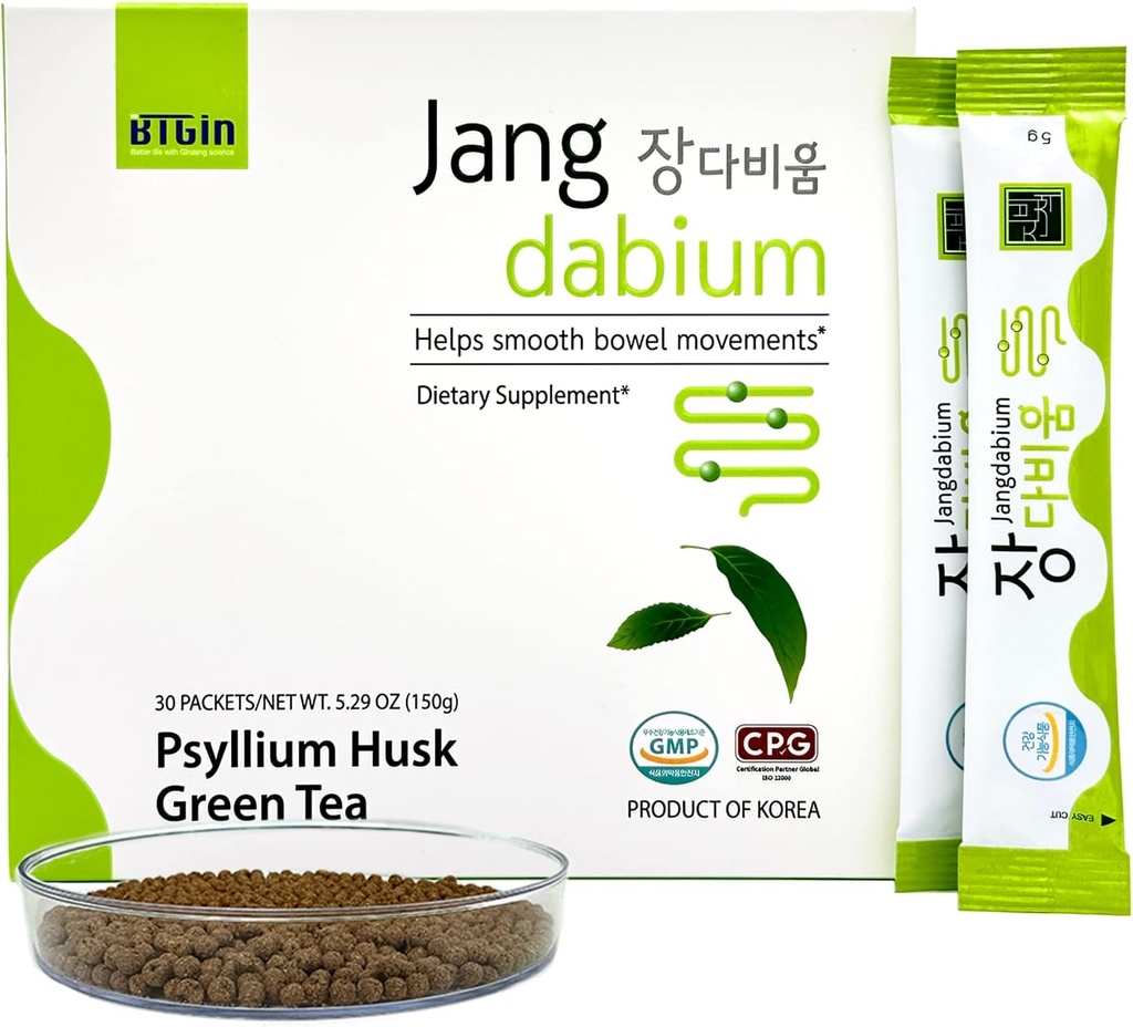 Psyllium Husk Fiber Fish Collagen All-in-One συμπλήρωμα για την Digestive Υγεία, Cleanse Colon για την υποστήριξη της ανακούφισης δυσκοιλιότητας, καλύτερη πέψη, Jangdabium 30 πακέτα