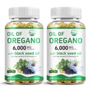 Nature's live Oil of Oregano with Black Seed Oil | 2 in 1 Oregano Supplement for Immune Health, Retains High Concentrated Carvacrol & Thymoquinone, 60 Softgels, 2 Pack
