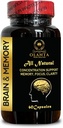 Brain and Memory Support - Natural Brain Supplement, Alertness, Gingko Biloba, Focus & Concentration, Cognivive Support - 1 Bottle 60 Capsules