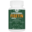 Liposomal Fisetin Supplement, 2000MG, 98% Pure Fisetin Polyphenols Antioxidants, with Quercetin, TMG and Resveratrol, for Healthy Aging, Cognitive Support, 60 Capsules