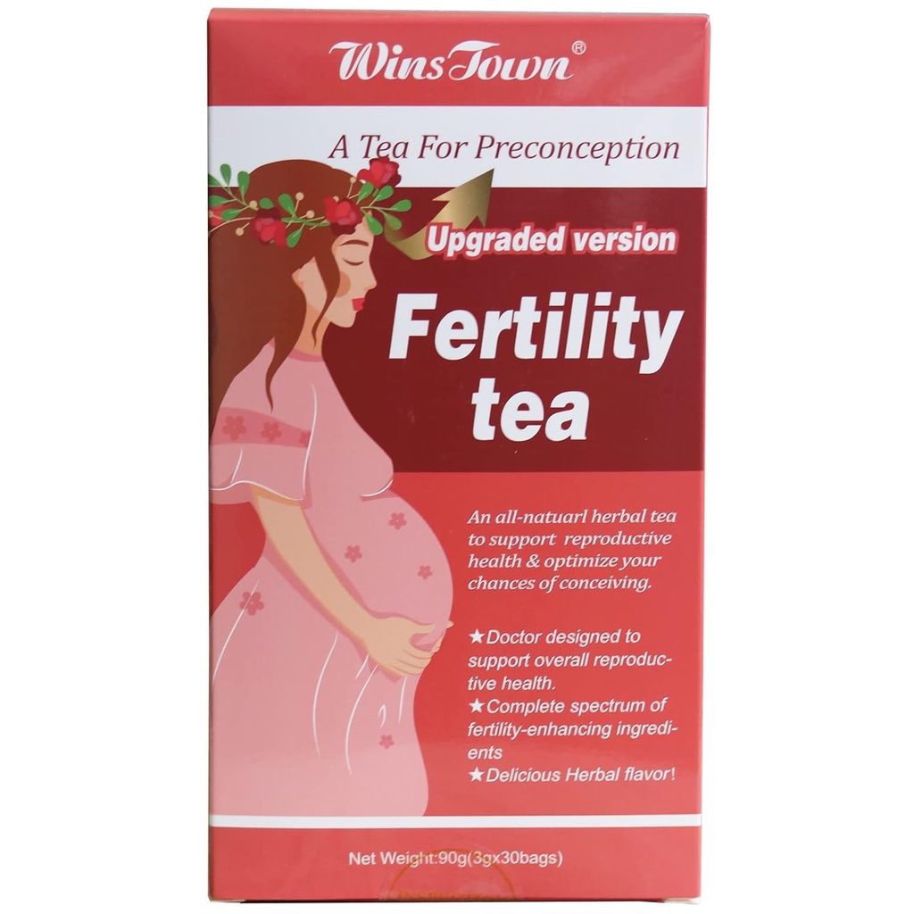 Fertility Tea for Women Preconception, Supports Ovulation, Conception & Hormonal Balance, 30 Tea Bags