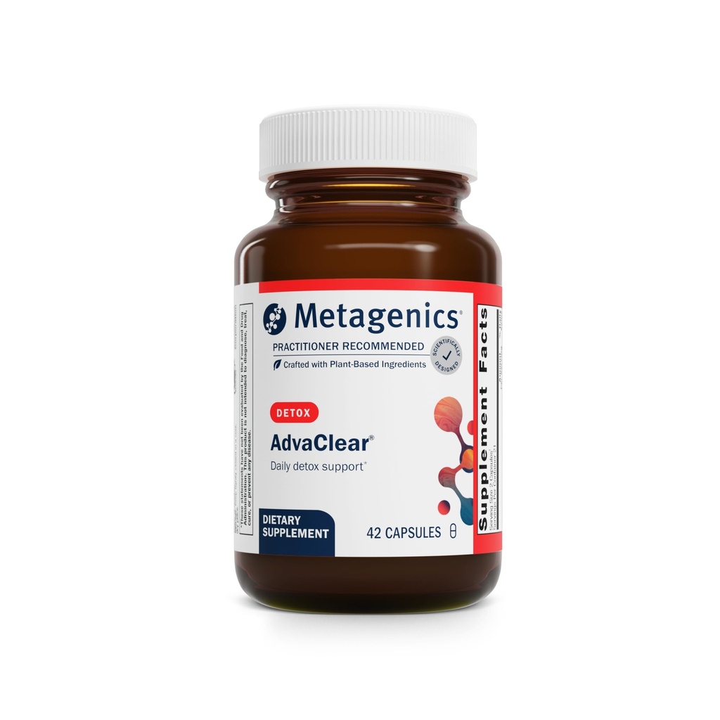 Μεταγονική AdvaClear - Καθημερινή υποστήριξη Detox με βιταμίνες Β, ψευδάργυρος & παντοθενικό οξύ - Υποστηρίζει το ήπαρ και την ανοσοποιητική υγεία * - Μη ΓΤΟ, χωρίς γλουτένη, Vegan - GMP Certified Facility - 42 κάψουλες