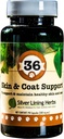 Silver Lining Herbs 36 Canine Skin & Coat Support - Φυσικό συμπλήρωμα βοτάνων για την ενίσχυση των σκύλων κατά του περιβάλλοντος - φυτικό δέρμα και παλτό συμπλήρωμα για σκύλους - 90 κάψουλες