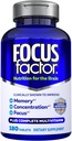 Focus Factor Brain Supplement Multivitamin Βελτιώνει τη μνήμη και την σαφήνεια Ενίσχυση της συγκέντρωσης Neuro Energy Learning Λόγος για άνδρες και γυναίκες 180 δισκία