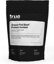 True Nutrition Grass Fed Beef Protein Powder Isolate - 29g Paleo, Keto, Carnivore Beef Protein per Serving - Zero Carb, Fat Free, Gluten Free, Dairy Free, Soy Free - Γαλλική Βανίλια - 1LB