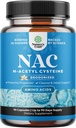 Natures Craft NAC Supplement N- Acetyl Cysteine 600mg - Υψηλή Απορρόφηση NAC 600 mg Κάψουλες Glutathion Precursor για τον καθαρισμό του ήπατος Detox Kidney Support Ανοσία και συμπλήρωμα εγκεφάλου