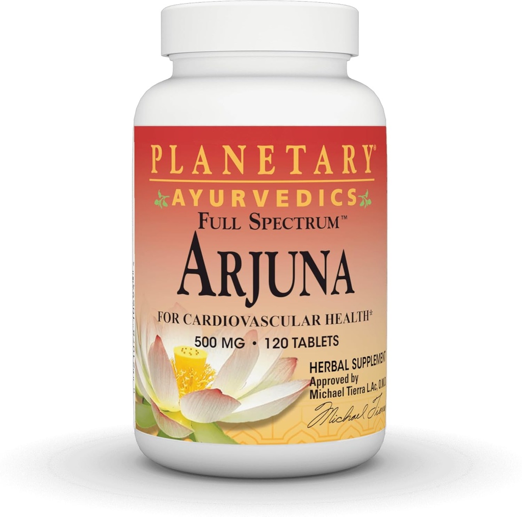 ΦΥΤΟΫΓΕΙΟΝΟΜΙΚΑ ΦΥΤΑ Arjuna Full Spectrum Ayurvedic Nutritional Supplement, 550 Mg, 120 Count