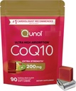 Qunol CoQ10 200mg μαλακά μάσημα, επιπλέον δύναμη & Ultra υψηλής απορρόφησης συμπλήρωμα συνένζυμο Q10, #1 Cardiologist Προτεινόμενο συμπλήρωμα για την υγεία της καρδιάς, 90 Count