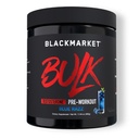 BLACKMARKET Bulk Pre Workout - Preworkout Energy Drink for Men 30 Servings - Pre-Workout Drink Powder with Creatine (Blue Razz)