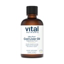 Ζωτικά θρεπτικά συστατικά - Ultra Pure Cod Liver Oil 1025 (Φαρμακευτική Βαθμός) - 100% Pure Norwegian Cod Liver Oil - 200 ml ανά φιάλη