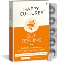 Happy Cultures Gut Feeling Digestion Supplement Μοναδικό μείγμα προβιοτικών για την καθημερινή Digestive Health B-Vitamins Gut Health Supplement για Bloating, IBS, Digestion Clinically Tested - 30 Veg Capsules
