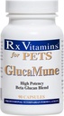 Rx Βιταμίνες GlucaMune - Dog & Cat Ανοσοποιητικό συμπλήρωμα υποστήριξης με Beta Glucan - Daily Vitamins for Indoor Cats - Aid in Feline & Canine Wound Care, Gut Health - 90ct