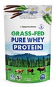 Opportuniteas Grass Fed Whey Protein Powder Concentrate - Vanilla - Pure Protein Supplement - Non GMO, Hormone Free & Gluten Free - 1lb