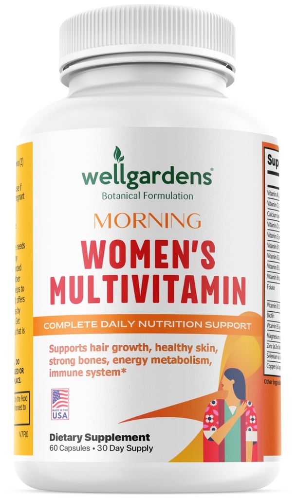 100% Pure Womens Multivitamin for Hair Growth + Complete Vitamins for Women – Βιοτίνη, Ψευδάργυρος, Αντιοξειδωτικά – Υποστηρίζει το δέρμα, την ενέργεια, την ανοσοποιητική υγεία – Κατασκευάζεται στις ΗΠΑ – 60 κάψουλες