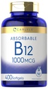 Carlyle Βιταμίνη B12 1000 mcg Απορροφώμενα 