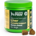 Κρέας σκύλου συμπλήρωμα ήπατος και νεφρών Detox Chews, σύνθετη υποστήριξη με υψηλή περιεκτικότητα σε γάλα Thittle εκχύλισμα για την υγεία των σκύλων, 120 βραστό κοτόπουλο βιταμίνης Bites για όλα τα σκυλιά Φυλή