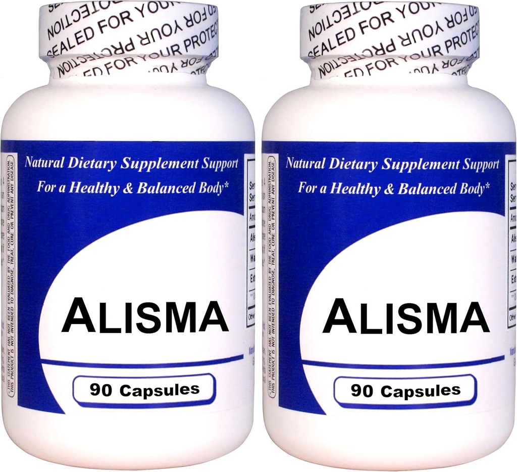 Alisma (90 Capsules)- Concentrated Herbal Extract - Dietary Supplement - 2 Pack