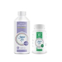 CARSON LIFE - Υγρό Κολλαγόνο Με Βιταμίνη C 1 Μπουκάλι, 16 Oz Bundle Με Συμπλήρωμα Βιταμίνης D 1 Μπουκάλι, 10.000 IU, 60 δισκία Για Ισχυρούς Μυς, Οστά, Δόντια, Αντιγήρανση, Δέρμα μαλλιών & Νύχια