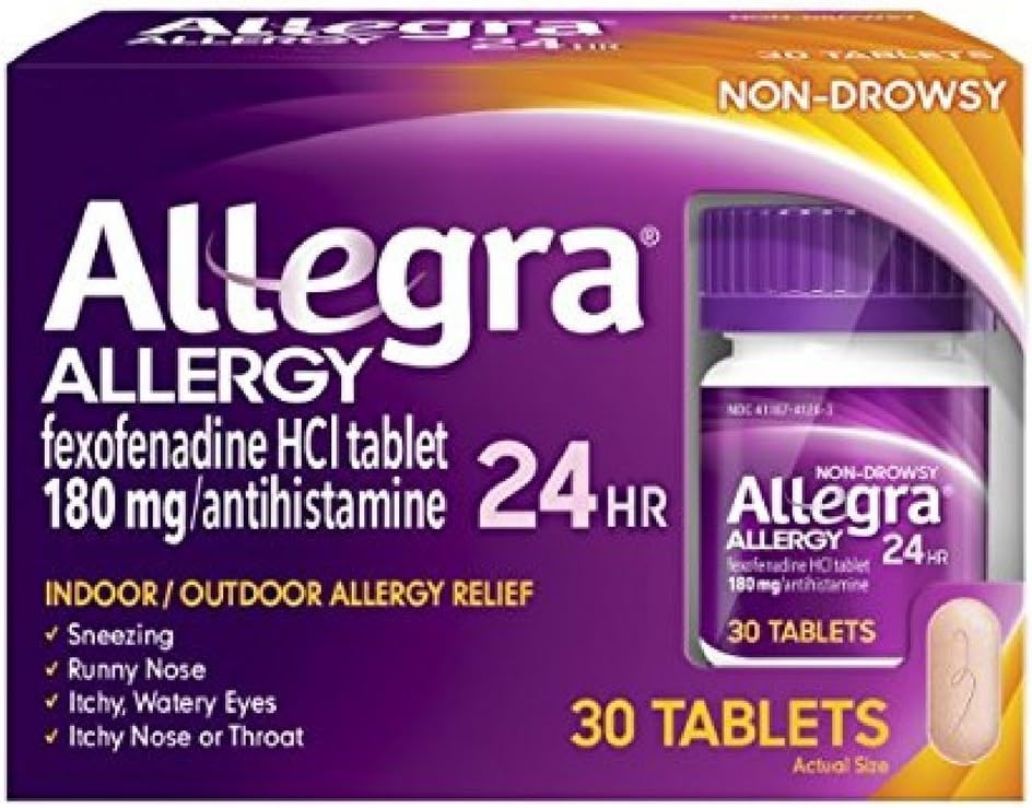Allegra 24 ώρες Αλλεργία Δισκία 30 δισκία (συσκευασία του 2)