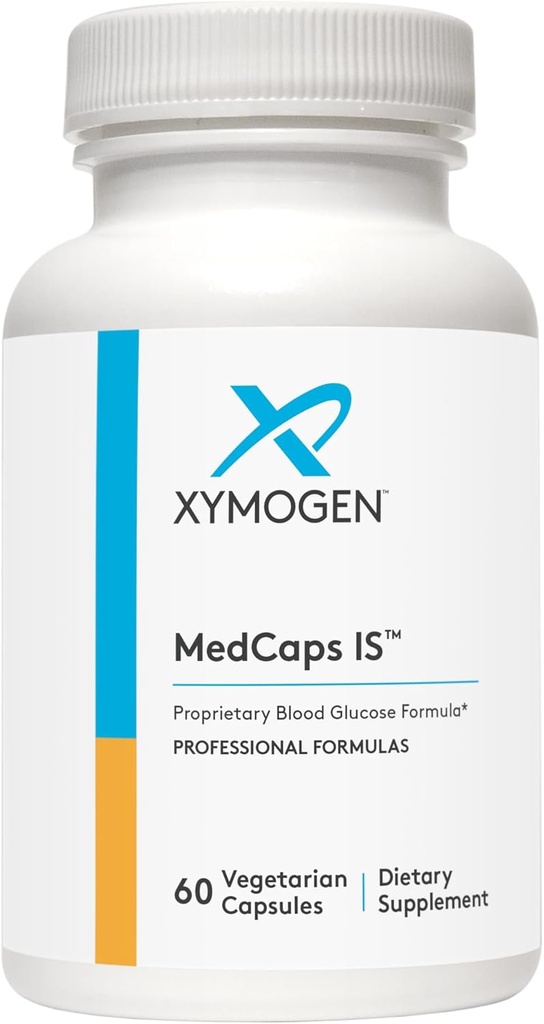 XYMOGEN MedCaps is - Herbal + Θρεπτική Υποστήριξη για τη Μεταβολική Υγεία - Περιλαμβάνει Χρώμιο, Βιοτίνη, Νιασίνη, Θιασίνη, Βανάδιο, εκχύλισμα Φενουτσίτσας, Εκχύλισμα Πικρό Γούρντ, Γυμναστήριο 5:1 Εκχύλισμα (60 Κάψουλες)