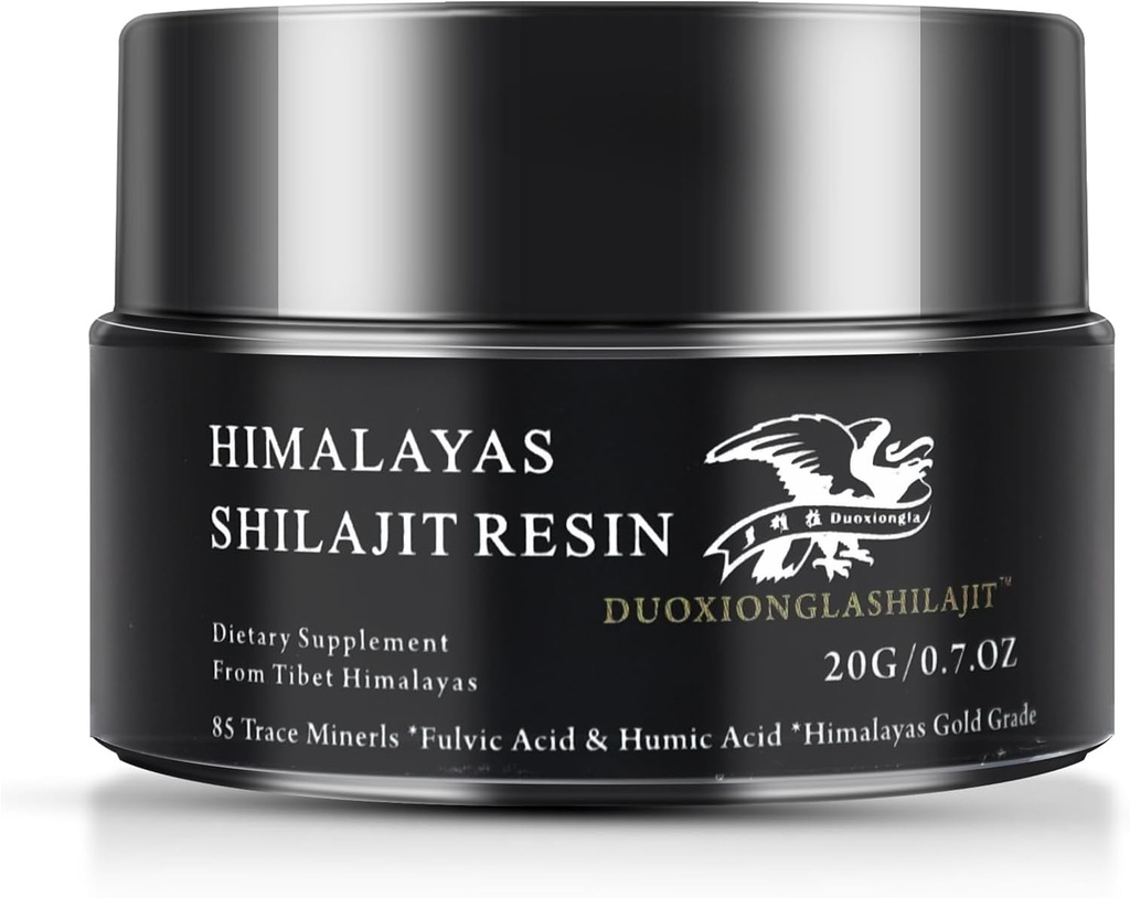 Himalayas Shilajit Resin - Pure Golden Grade | 100% Natural with 85+ Trace Minerals | Energy Boost & Immune Support for Men & Women | Lab Tested | 20g, 100 Servings