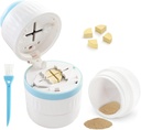 Pill Cutter - Pill Splitter with Stainless Steel Blade for Cutting Small Pills or Large Pills in Half or Quarter, Suitable for Cuting Vitamins, Tablets