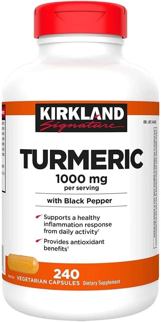 Just Grown Turmeric 1000 mg., 240 κάψουλες (1 συσκευασία)