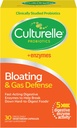 Culturelle Bloating & Gas Defense, Digestive Enzymes & Probiotics for Digestive Health, 30 Κάψουλες, Υποστηρίζει Περιστασιακή Δυσπεψία & Δυσφορία