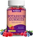 Potassium Gummies,Chewable Potassium Supplement 1000mg for Adults, Support Leg Cramps & Muscle Health for Women & Men - Sugar-Free,Vegan,60 Count