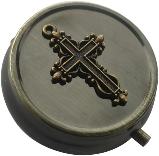 Φορητό Travel Pill Box Organizer - συσκευασία δώρου Package Pill Case, Χάλκινη διακοσμητική θήκη μεταλλικής ιατρικής Hill Holder, μικρή θήκη Pocket Pill για Purse, Αποθήκευση βιταμίνη ή ιατρική, Pill Dispenser