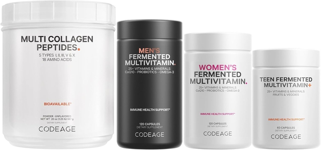 Κωδικοποίηση - Multi Collagen Protein + Teen, Women and Men Multivitamin Bundle