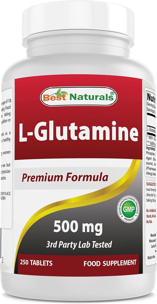 Best Naturals L- Glutamine 500 mg 250 δισκία