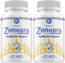 Zeneara Healthy Ear Support Supplement, Zeneara Ear Ringing Relief, Zeneara Tinnitus Treatment, Maximum Strength Zeneara Capsules, Zeneara for Hearing Support Reviews (2 Pack - 120 Capsules)