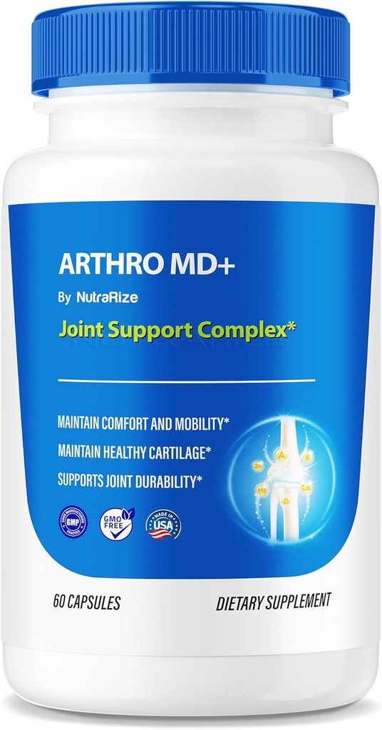 Arthro MD+ κάψουλες, επίσημη κοινή υποστήριξη Arthro MD, όλη φυσική φόρμουλα για την υποστήριξη της ευελιξίας και της κινητικότητας, Premium Χάπια για υγιείς αρθρώσεις, Arthro MD αναθεώρηση (60 κάψουλες)