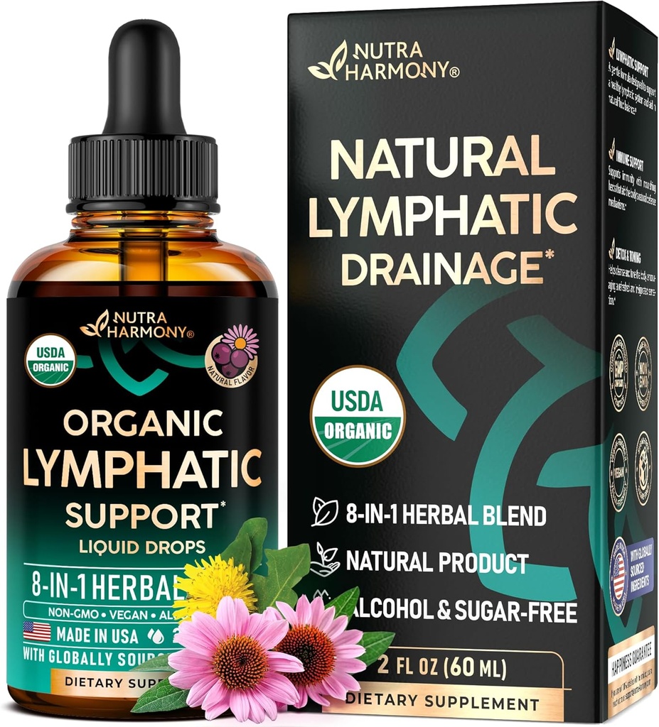 USDA Organic Lymphatic Drainage Supplement - Echinacea 