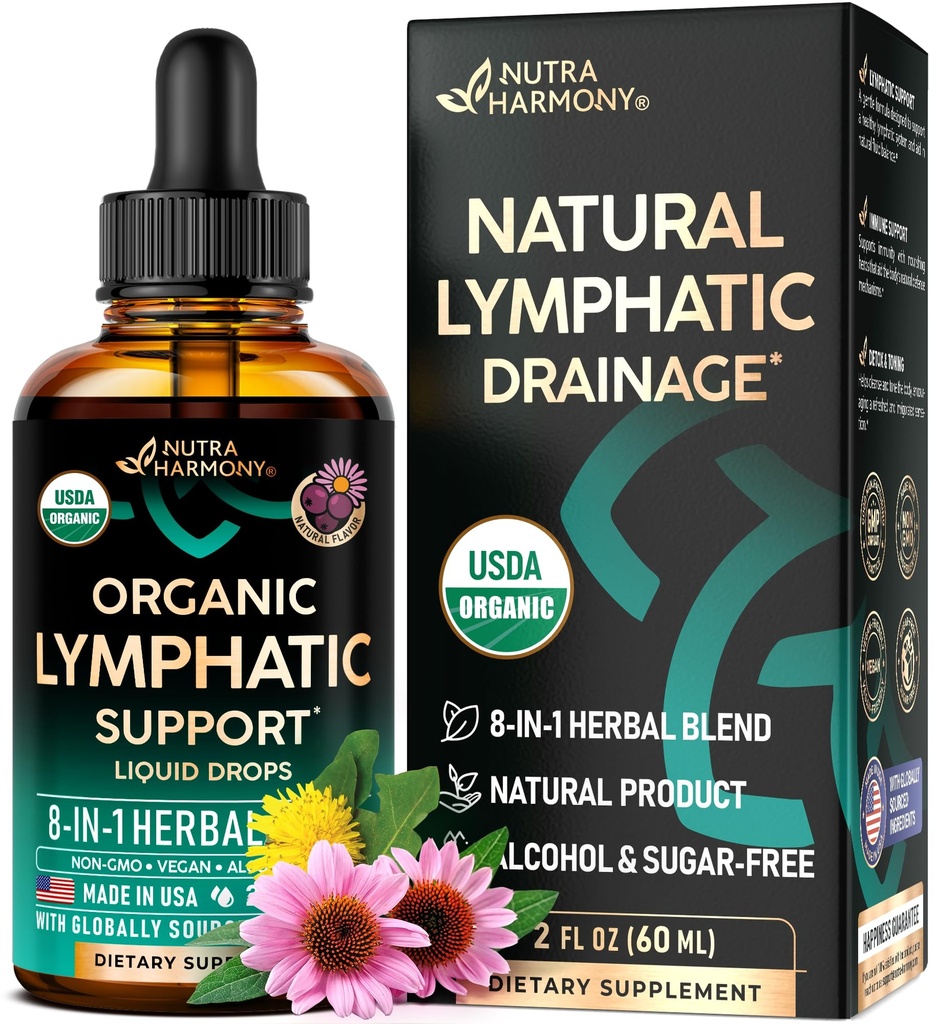 USDA Organic Lymphatic Drainage Supplement - Echinacea 
