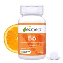 EZ Λιπαρά Διαλυτή Βιταμίνη B6 50 mg, Χωρίς ζάχαρη, 1 Μήνας Προμήθεια - 1 Συσκευασία