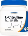 Nutricost Pure L-Citrulline (Βάση) Σκόνη (600 γραμμάρια)