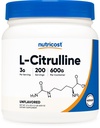Nutricost Pure L-Citrulline (Βάση) Σκόνη (600 γραμμάρια)