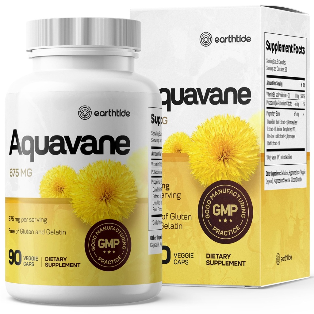 Aquavane Natural Diuretic Relief for Swollen Feet, Ankles, & Legs - Ποτά Herbal Water Hills for Water Reservation, Swell No More with Ισχυρά Εκχυλίσματα, Ιδανικά για τη Μείωση Πόδι & Πόδι Οίδημα