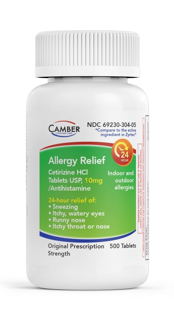 ΦΑΡΜΑΚΕΥΤΙΚΑ ΚΕΙΜΕΝΟΥ, INC Cetirizine HCI 10mg δισκία, 24ωρη Αλλεργία Ανακούφιση, Αλλεργία Φάρμακα - 500 Μέτρα