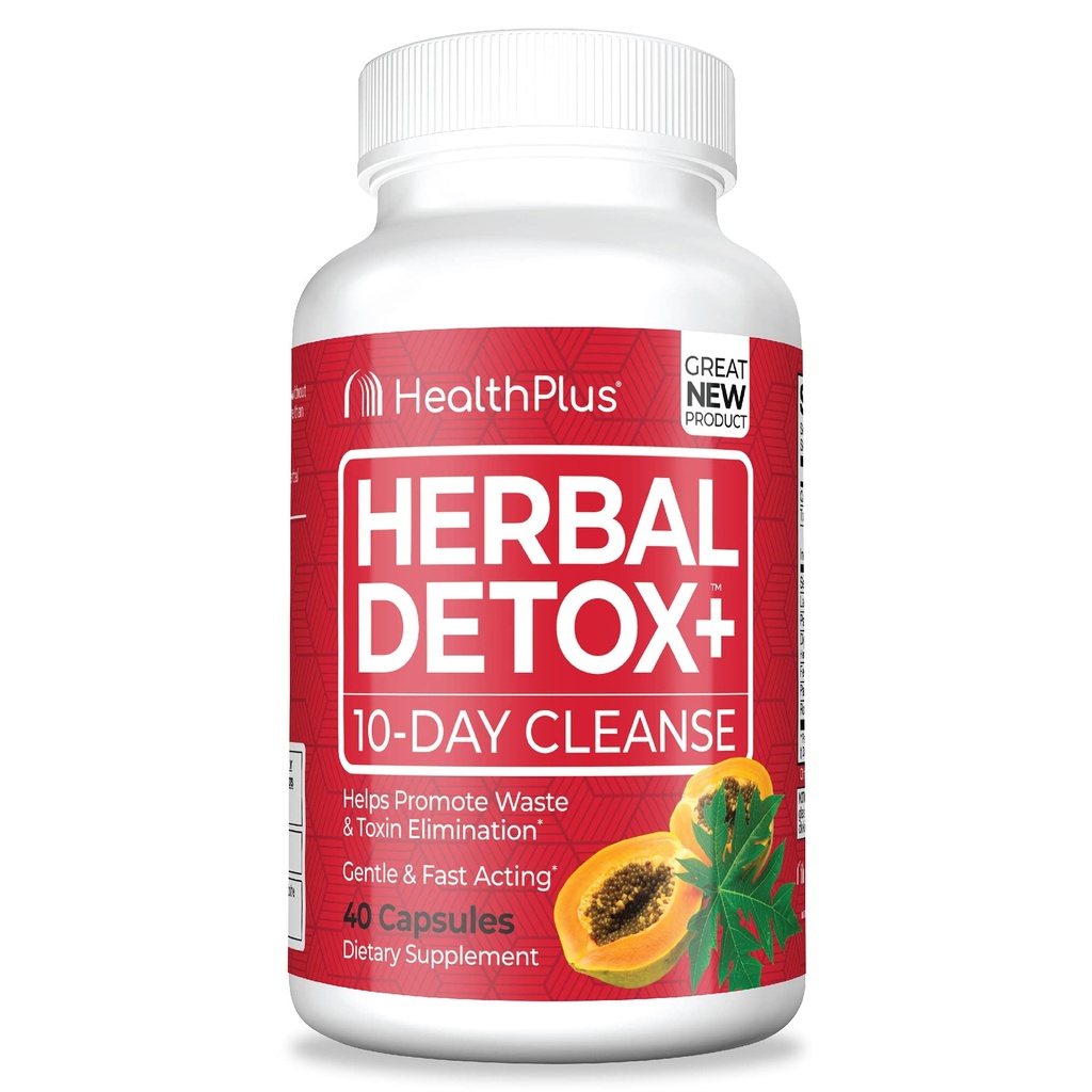 Health Plus Herbal Detox+ (10-Day Cleanse) 40 κάψουλες, 20 υπηρεσίες