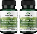 Swanson Sulforafane - Broccoli Sproout Extract Υποστηρικτική Κυτταρική, GI Ελκυστική και Ηπατική Υγεία - Φυσικό συμπλήρωμα Τυποποιημένο σε 0,4% Sulforafane - (60 κάψουλες Veggie, 400mcg Κάθε) (2 Συσκευασία)