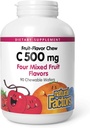 Natural Factors, Kids Chewable Vitamin C 500 mg, Supports Immune Health, Bones, Teeth and Gums, Mixed Fruit, 90 Wafers