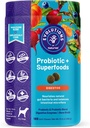 NaturVet Evolutions Probiotic & Superfoods 90ct Μαλακά μάσημα για σκύλους - Prebiotic & Probiotic Blend, Digestive Enzymes, Broth οστών, Omega's - Nourises Natural Gut Victary and Intestinal Microflora